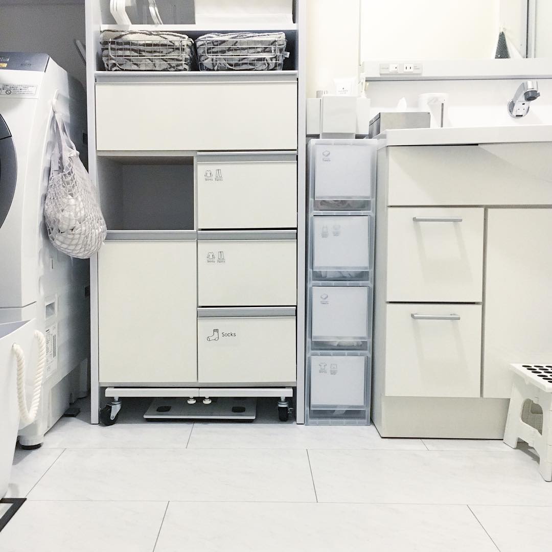 無印良品 PPストッカー4段 キャスター ニックン】無印良品