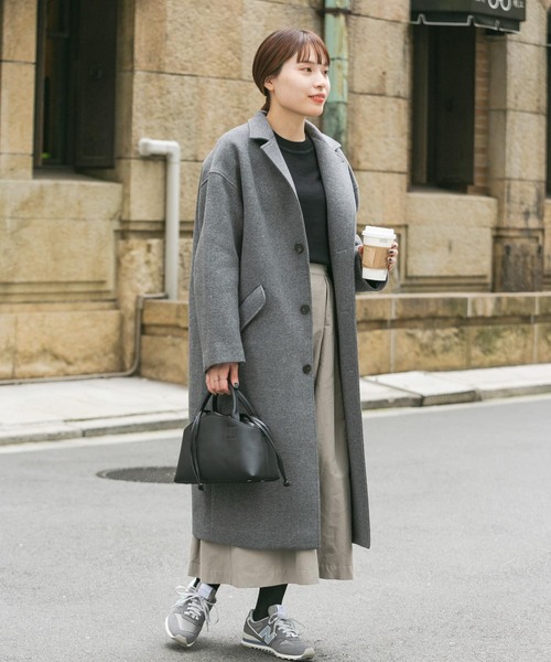 DOORS FORK&SPOON オーバーサイズチェスターコート　匿名配送 クラシカルで素敵【URBAN RESERCH】オーバーサイズチェスターコートを