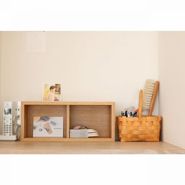 無印良品 壁につけられる家具 箱・幅88㎝ ナチュラル WALL BOX 壁に付け