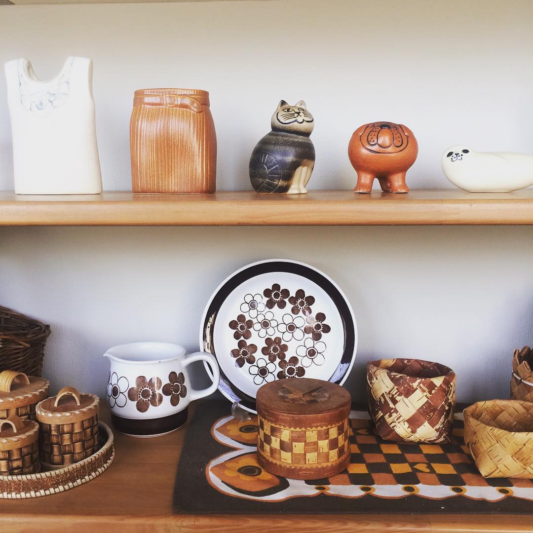 リサ ラーソン オブジェ Lisa Larson（リサラーソン） Family(ファミリー）ブラウン 北欧