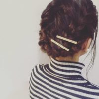 編み込みのヘアアレンジ集☆ヘアアクセサリーなしでも華やか！