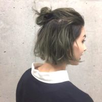 ボブやショートヘアでも絶対かわいい♡抜け感たっぷりハーフアップおだんご特集