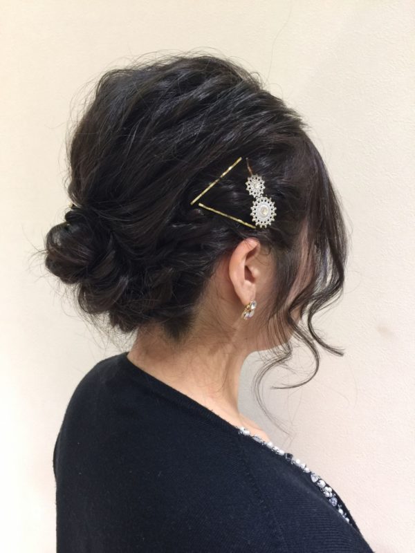 結婚式のボブヘアアレンジ22