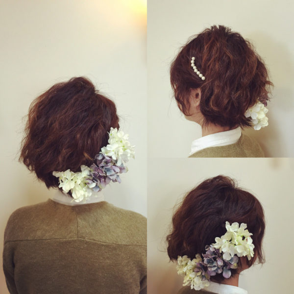 結婚式のボブヘアアレンジ46