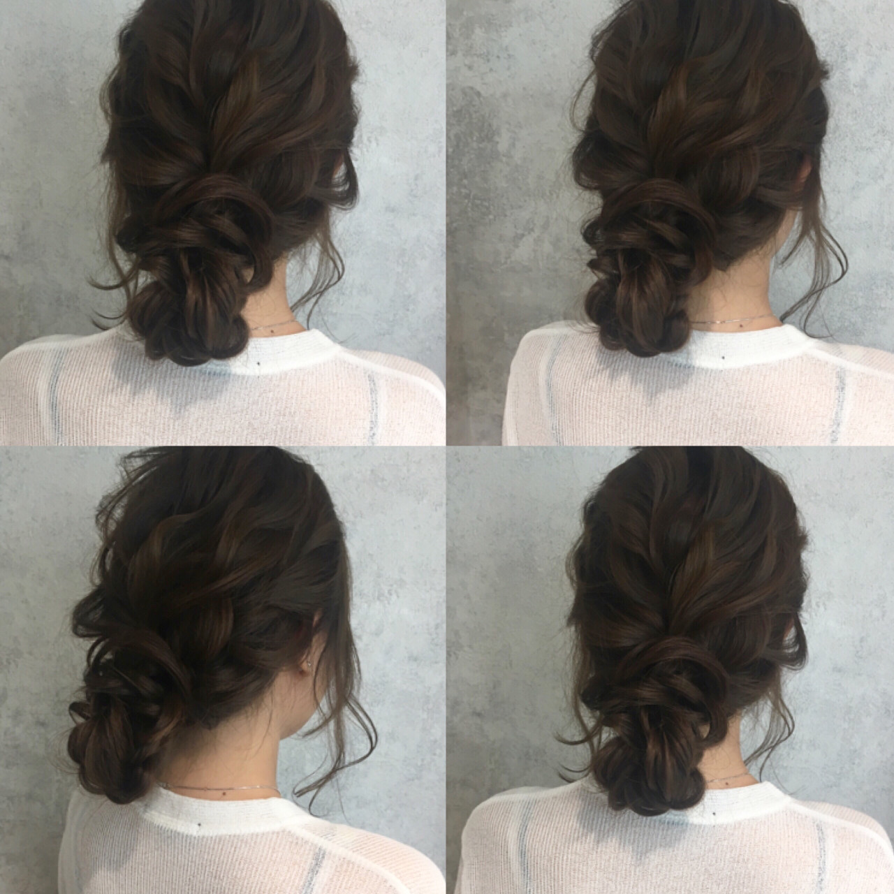 【シニヨン】ロングヘアアレンジ１４