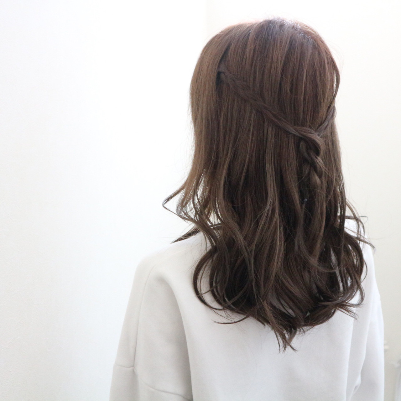 【ハーフアップ】ロングヘアアレンジ