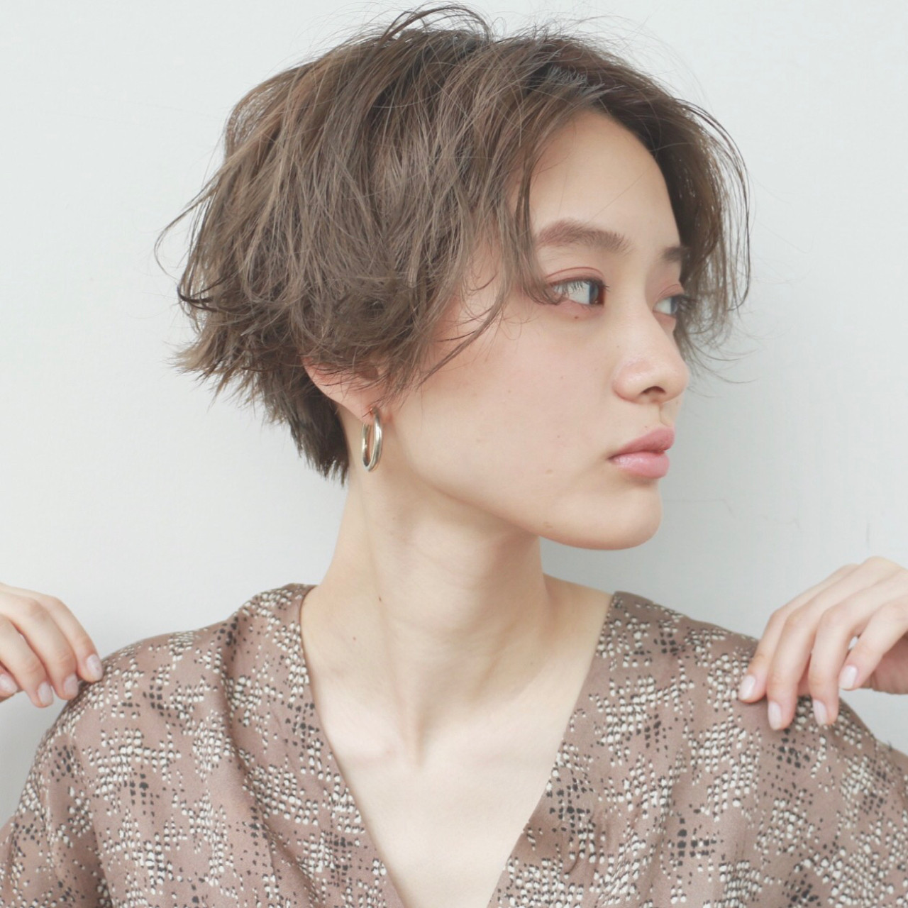 ショートボブのヘアアレンジ9