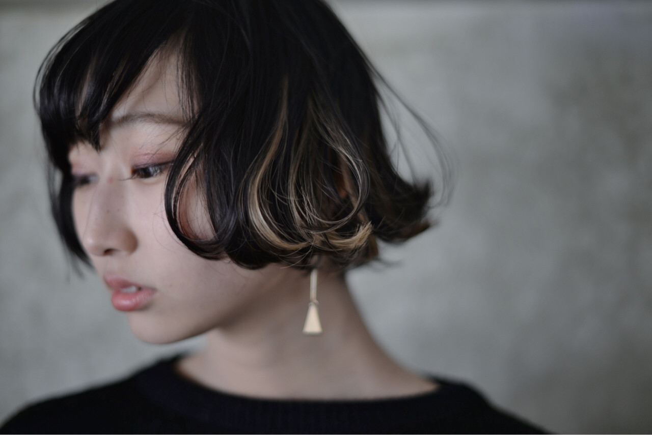 ショートボブのヘアアレンジ32