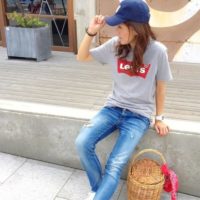 着るだけで即お洒落♪LeeとLevi’sのロゴTシャツコーディネート20選