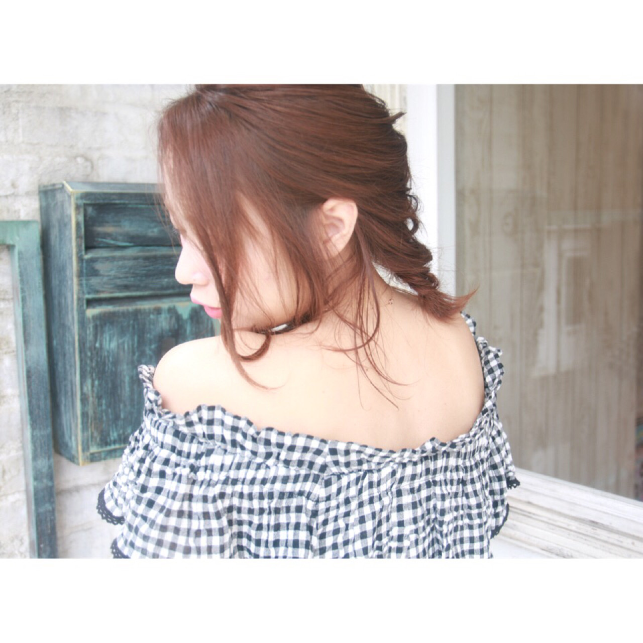 セミロングヘアアレンジ