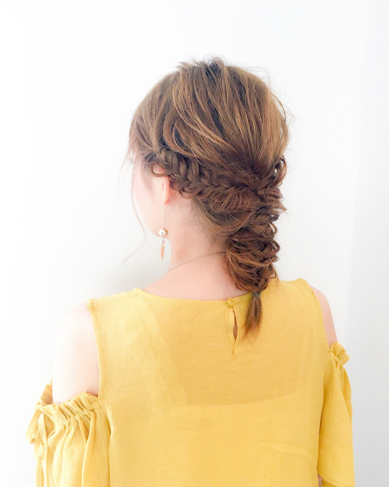 セミロングヘアアレンジ4