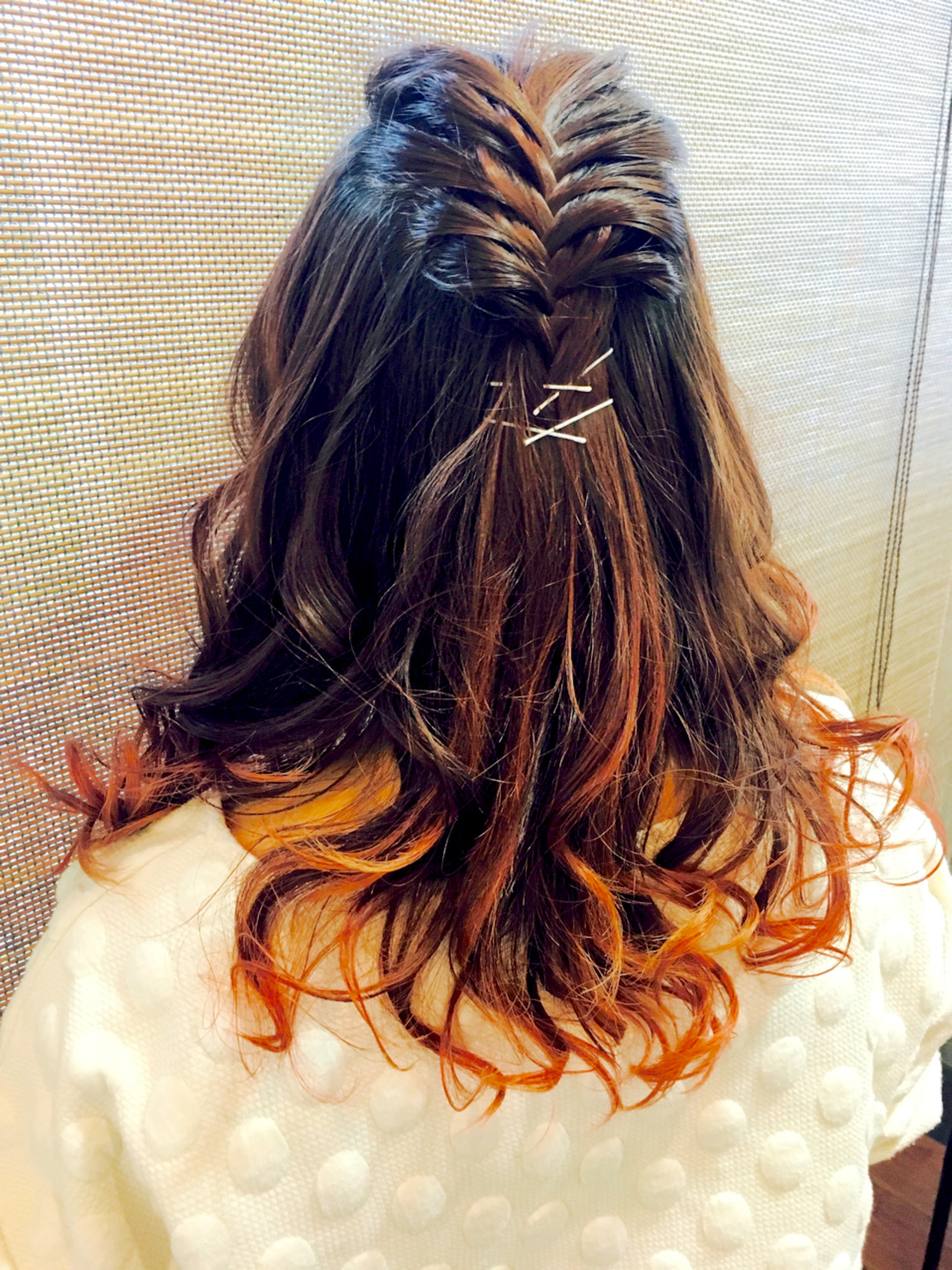 セミロングヘアアレンジ5