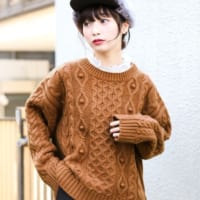 LOWRYS FARMのケーブルポンポンニットがかわいい♡ニットを使ったおすすめコーデ15選！