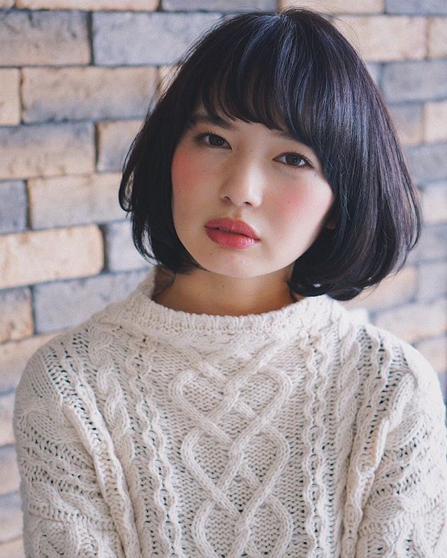 【顔タイプ別】ぱっつん前髪ヘアスタイル10