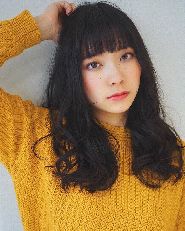 【顔タイプ別】ぱっつん前髪ヘアスタイル3