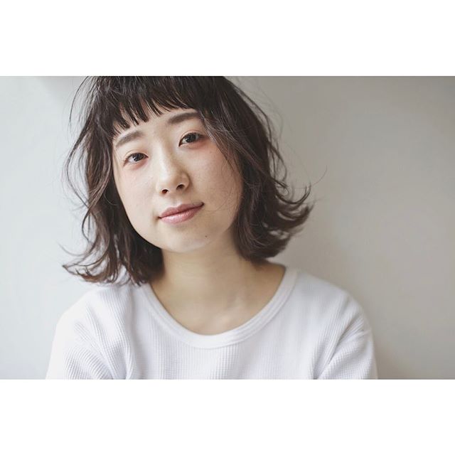 【顔タイプ別】ぱっつん前髪ヘアスタイル13