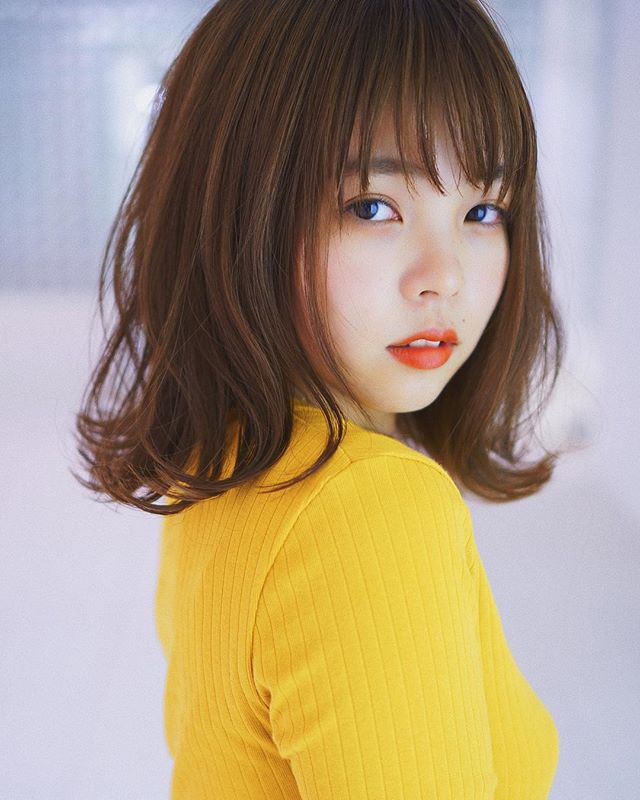 【顔タイプ別】ぱっつん前髪ヘアスタイル9