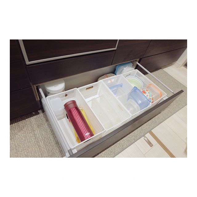 タッパー収納　引き出し３
