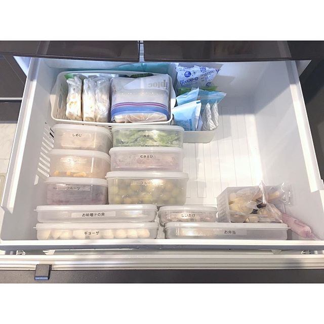 タッパー収納　冷蔵庫・冷凍庫　ラベル７