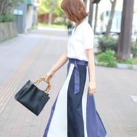 ちょいレトロがいい！【ブラック×バンブーハンドルバッグ】で作る大人女子コーデまとめ