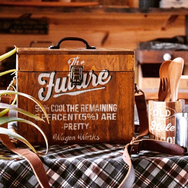 発砲スチロールのクーラーボックスをオシャレに変身 Folk