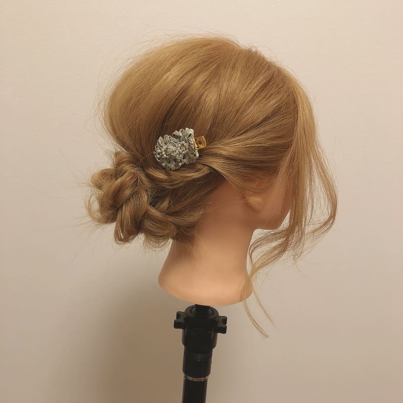 浴衣に合わせよう 上品な シニヨンアレンジ 解説 Folk