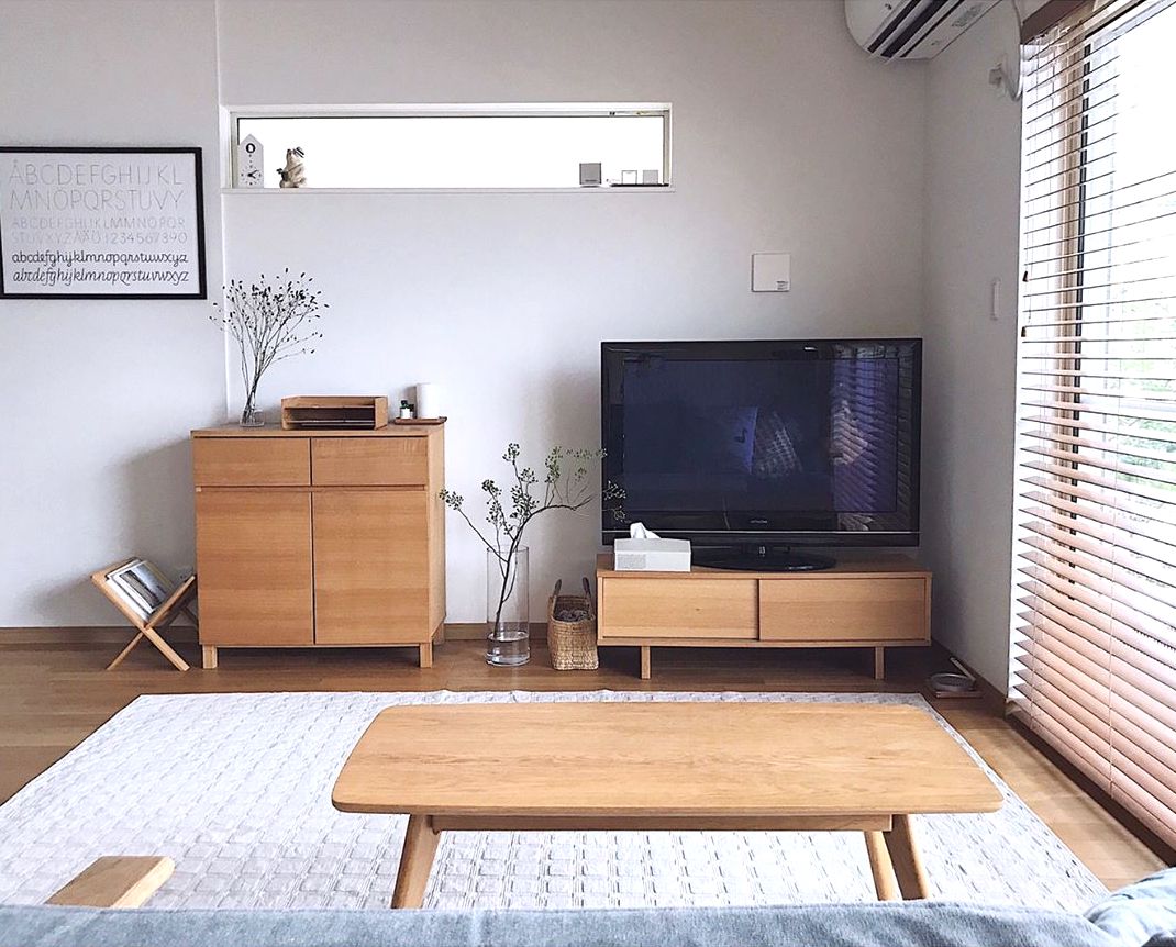 無印良品　テレビボード 無印良品 (ムジルシリョウヒン) テレビボード ナチュラル 1枚扉