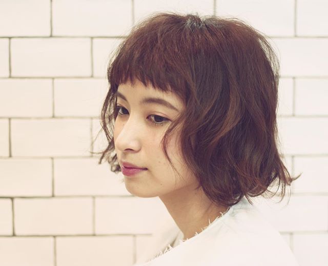 【長さ別】ぱっつん前髪ヘアスタイル6