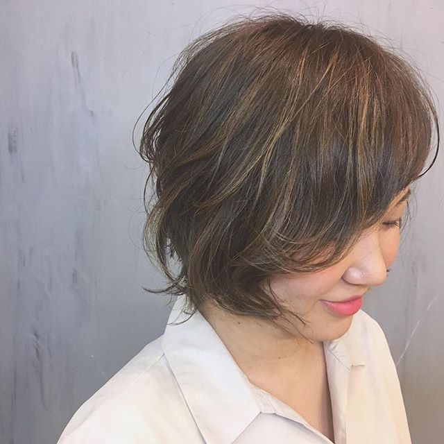 ショートボブのヘアアレンジ70