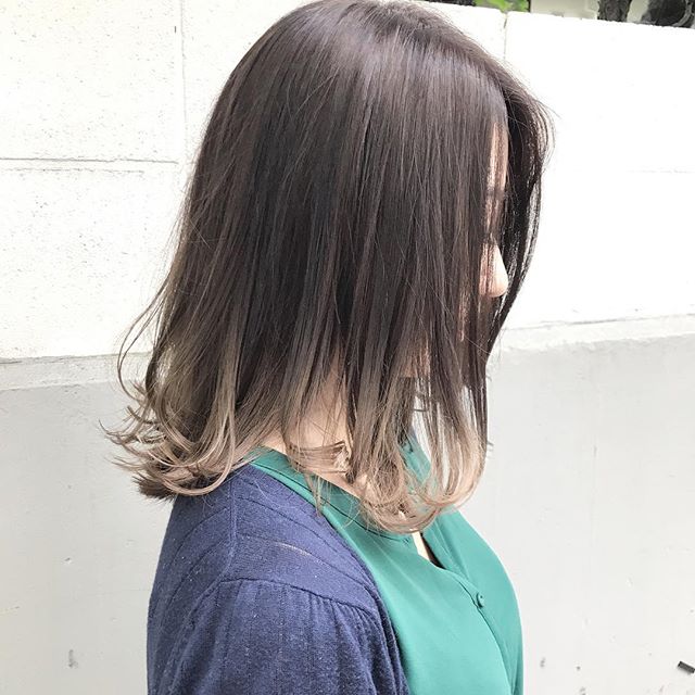 オリーブアッシュ系ヘアカラー3