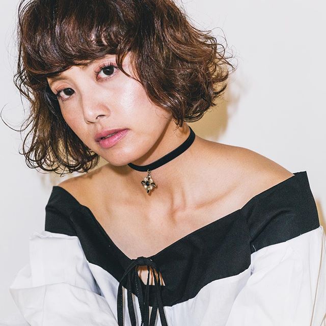 ボブの無造作ヘアスタイル2