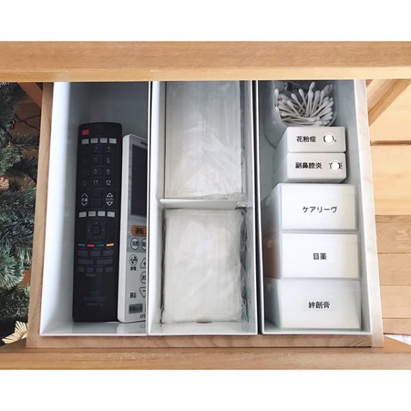 ファイルボックスを使ってリモコン収納