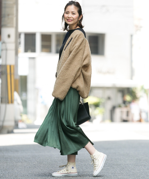 撥水リバーシブルボアブルゾン