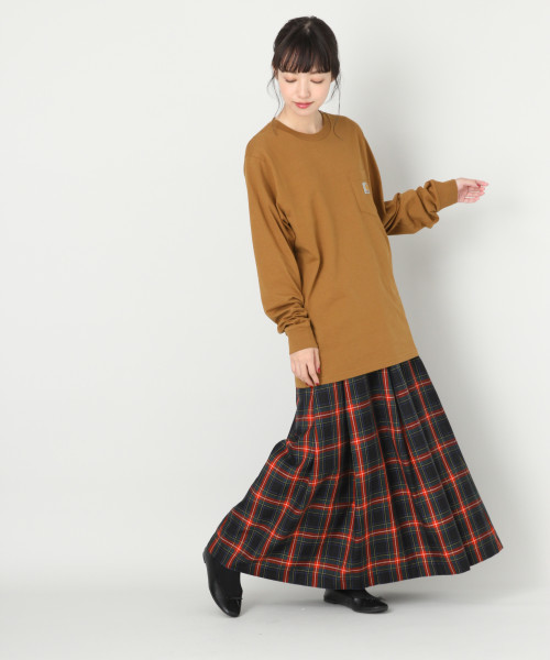 タータンチェックタックスカート