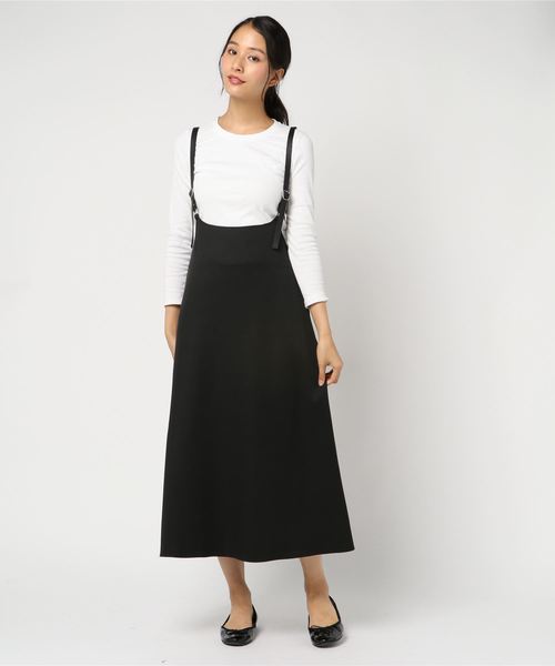 サスペンダー付スカート