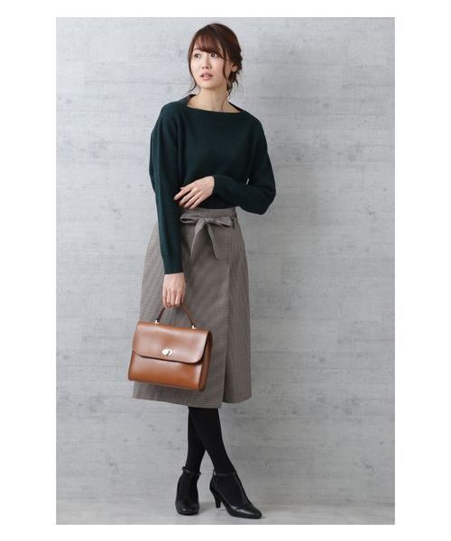 ベルテッドストレートスカート