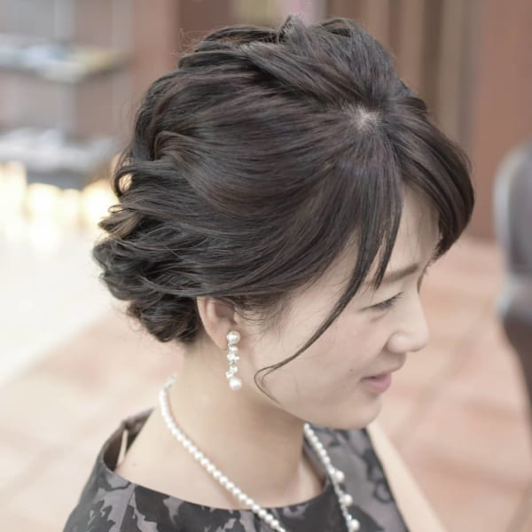 50代 ヘアスタイル 上品 アレンジ3