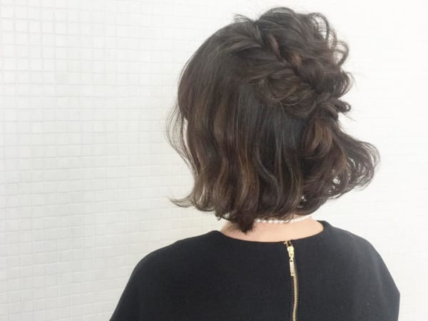 結婚式のボブヘアアレンジ26