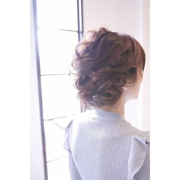 50代 ヘアスタイル 上品 アレンジ5