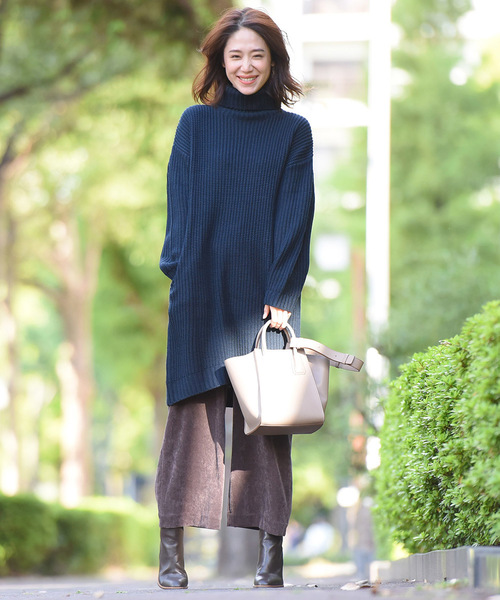 コーデュロイワイドパンツ