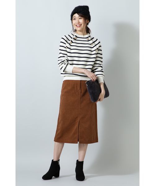 【雑誌掲載】メタルボタン畦ニット