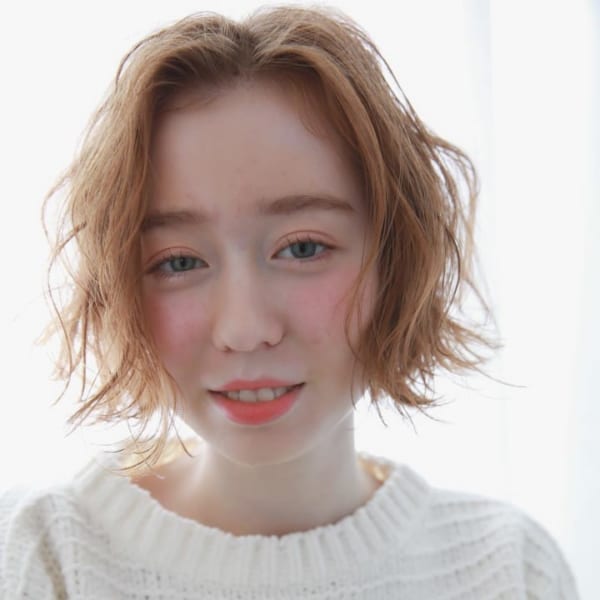 ショートボブのヘアアレンジ56