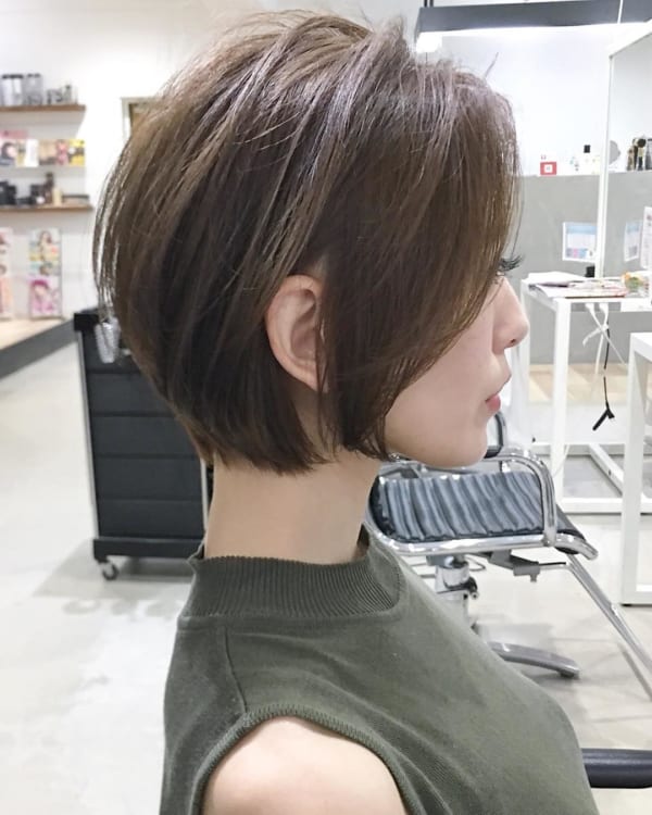 ショートボブのヘアアレンジ76