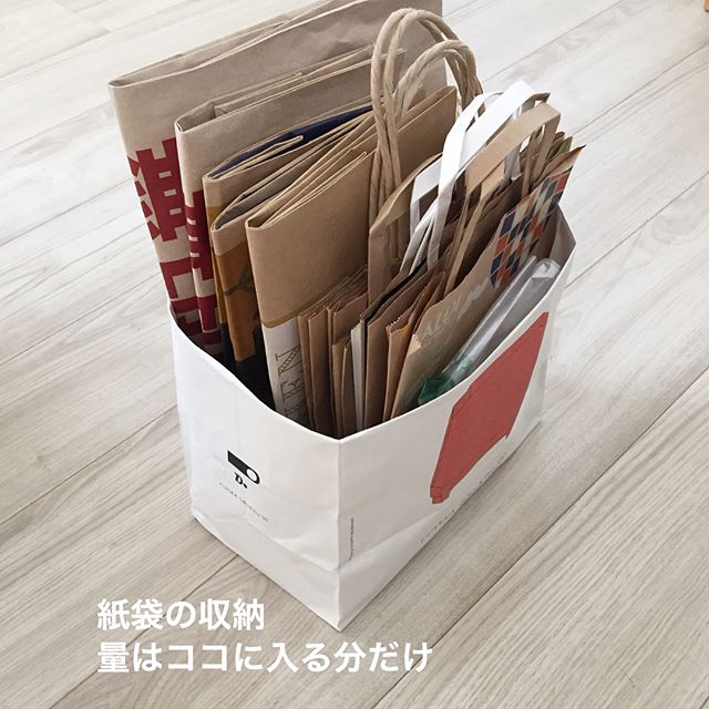 紙袋を収納として活用3