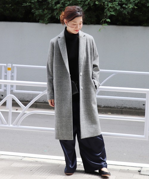 SUPER-WOOL チェスターコート◆