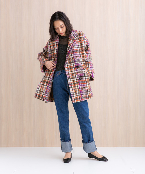 ロービングビックチェックコート