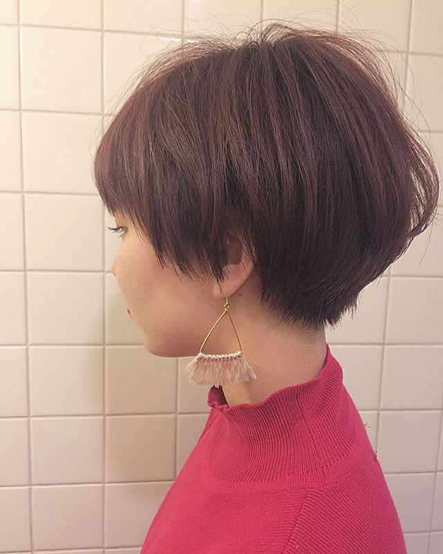 暖色系ヘアカラーバイオレット３