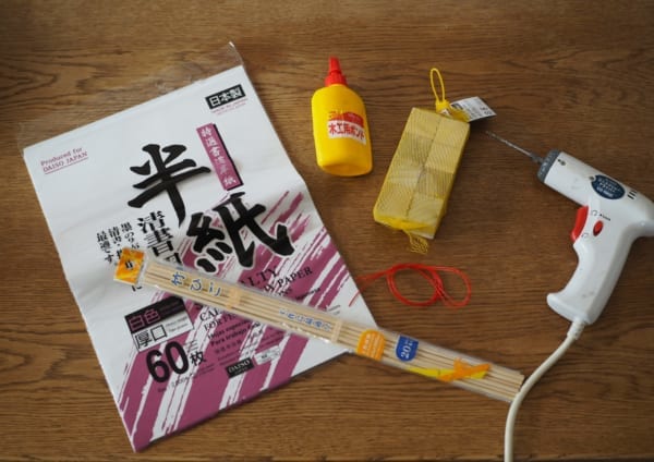 ひな祭りディプレイ　DIY　ぼんぼり　材料