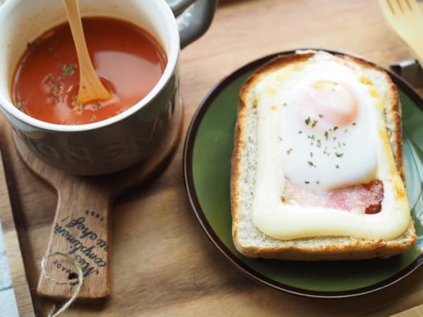 朝ごはん カフェ風盛り付け６