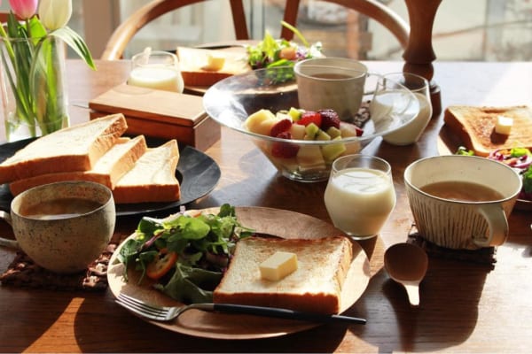 朝ごはん カフェ風盛り付け８